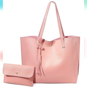 🛍️ $48 SALE 🛍 HP🎉 NEW Durable Spacious Tote Matching Wallet Waterproof See ⬇️